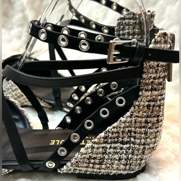 Kenneth Cole Tweed Mason Ballet Flats ankle strap women’s size 5.5M - Picture 10 of 15